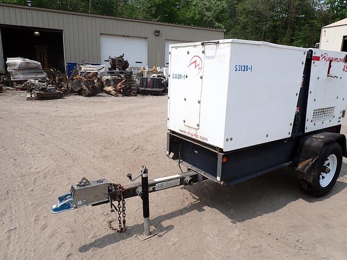 Used 2012 Magnum MMG45FHK 45 KvA Generator Genset Towable KUBOTA DIESEL! LOW HOURS!