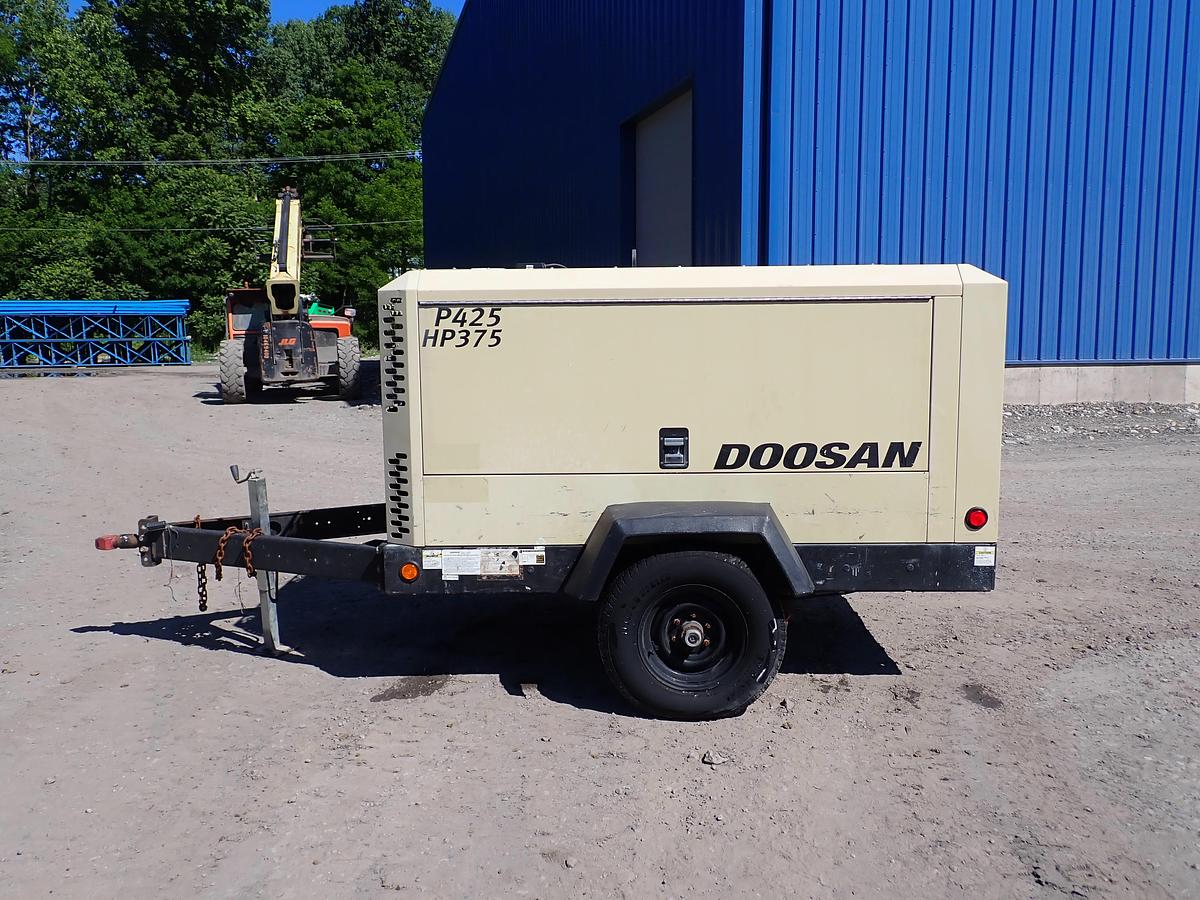 Used 2022 Doosan P425/HP375 Air Compressor 1528 HOURS