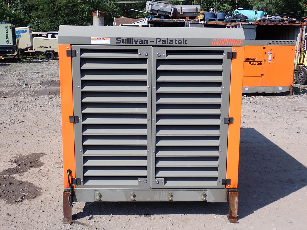 Used 2019 Sullivan Palatek D400PHHJD4AF 400 CFM Air Compressor 258 HOURS