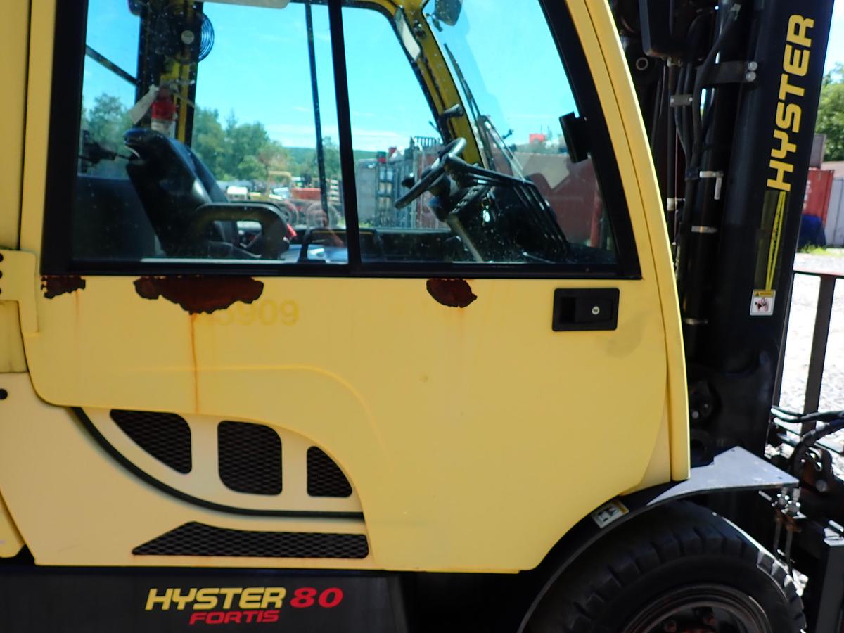 Used 2015 Hyster H80FT Diesel Forklift LOW HOURS! POSITIONERS!