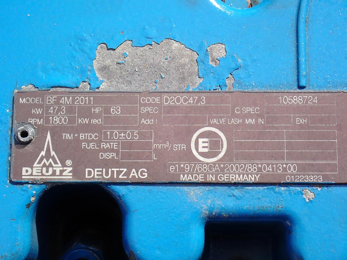Used Deutz BF4M2011 Turbo Diesel Engine
