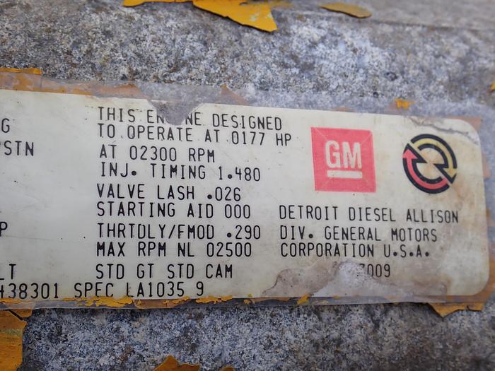 Used Detroit Diesel 4-53T Silver