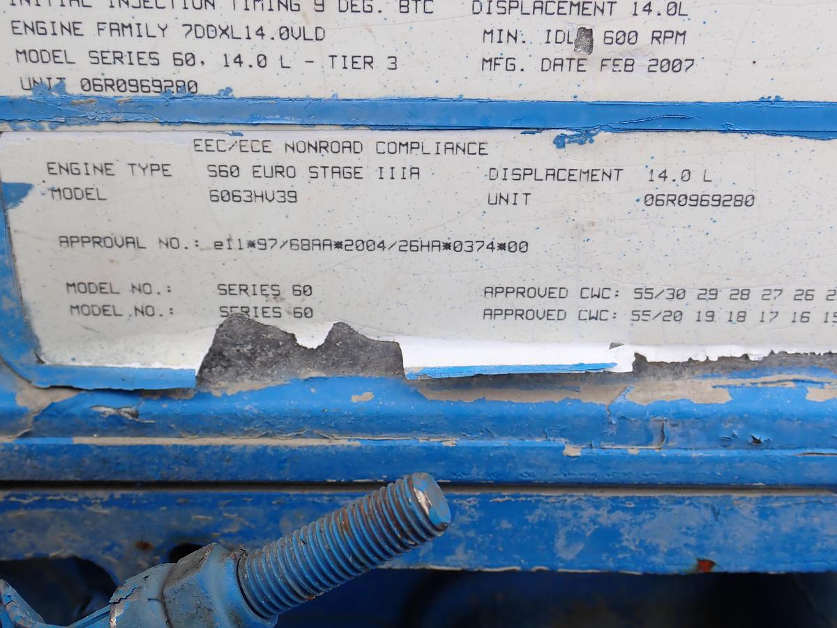 Used 2007 Detroit Diesel 14 Liter Series 60 665 HP INDUSTRIAL