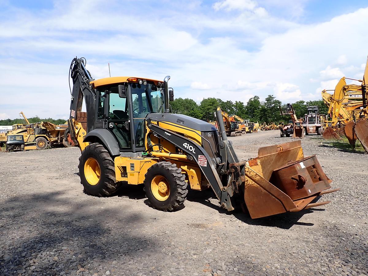 Used 2018 John Deere 410L Loader Backhoe LOADED! Q/C FORKS EXTENDAHOE