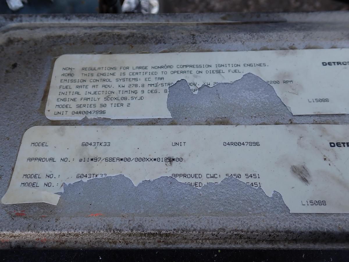 Used 2005 Detroit Diesel Series 50 8.5 Liter INDUSTRIAL Engine