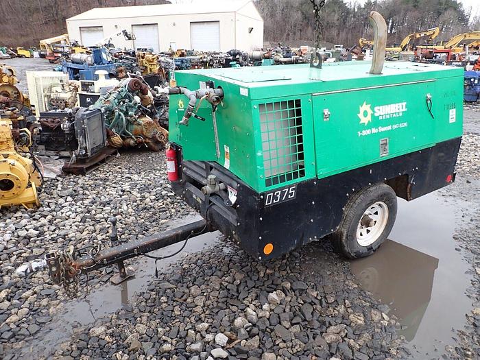 Used 2015 Sulivan DF375 375 CFM Air Compressor VIDEO! 150 PSI! Deere Diesel Towable