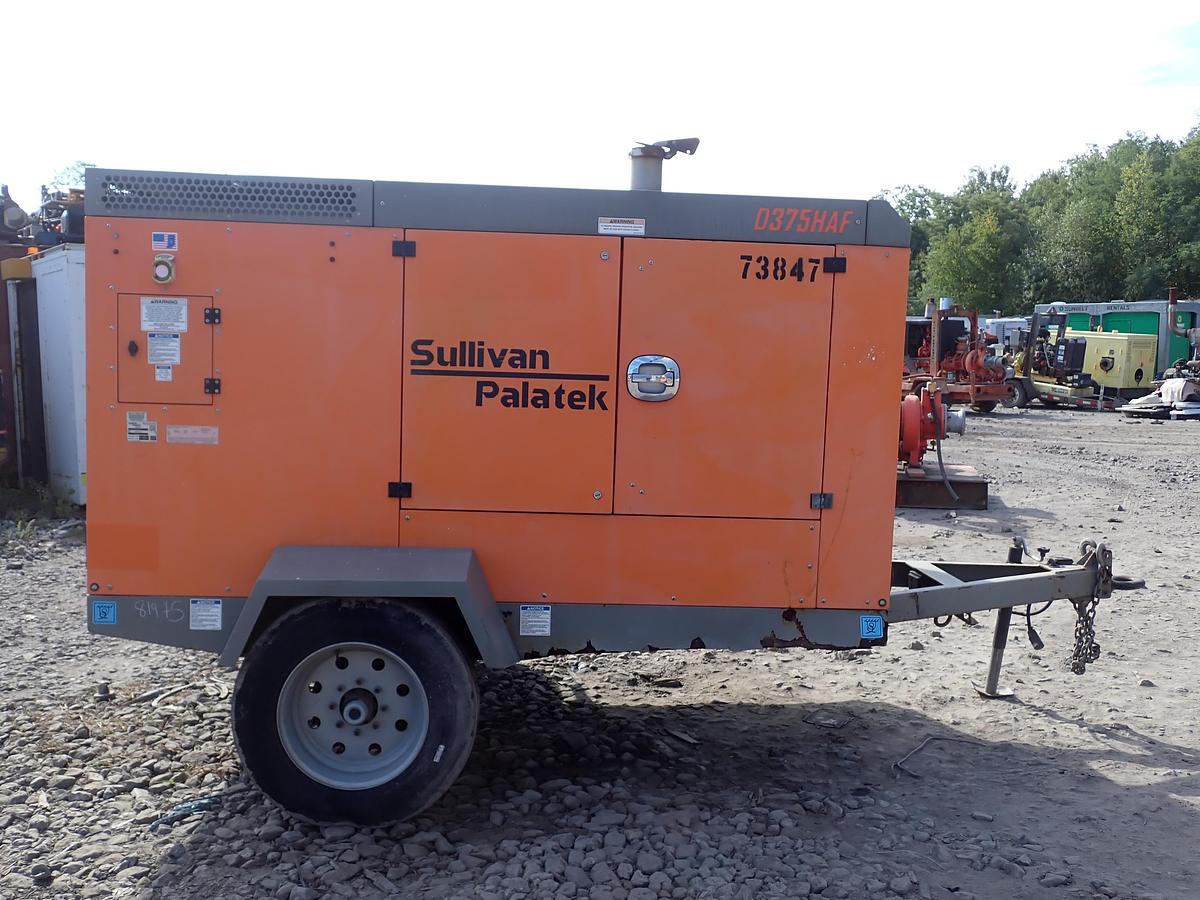 Used 2019 Sullivan Palatek D375PHJD4AF 375 CFM Air Compressor