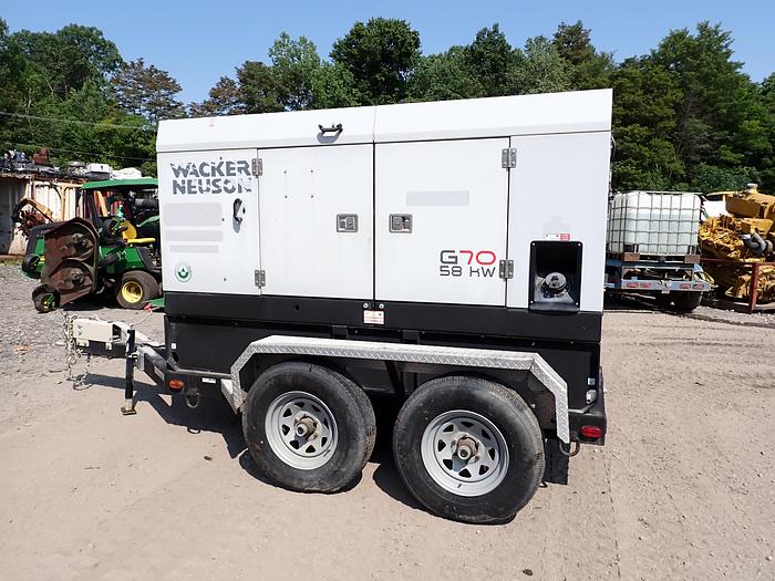 Used 2018 Wacker Neuson G70 Towable Generator
