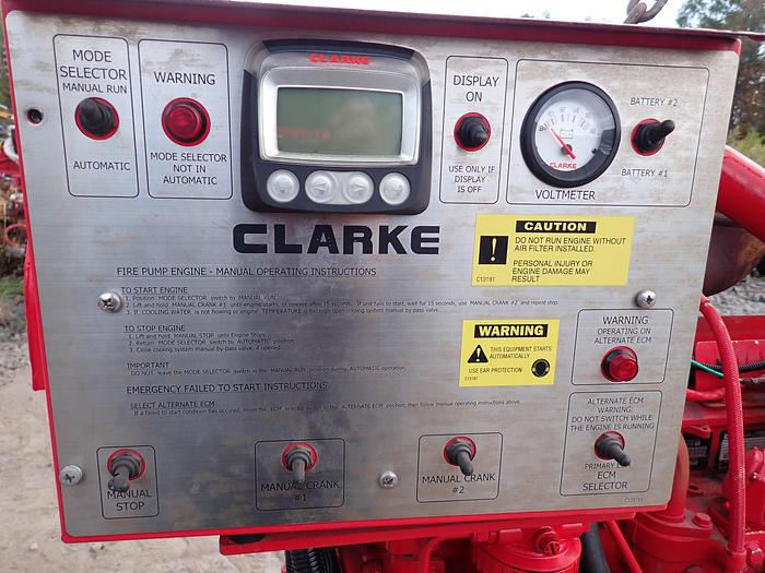 Used 2014 John Deere 6068HFC48 Diesel Fire Pump Engine