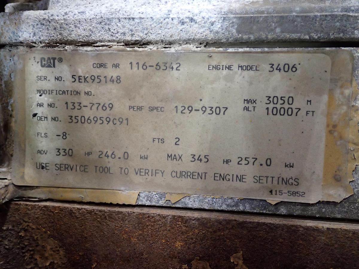 Used 1996 CAT 3406E Diesel Engine 5EK LOW MILES