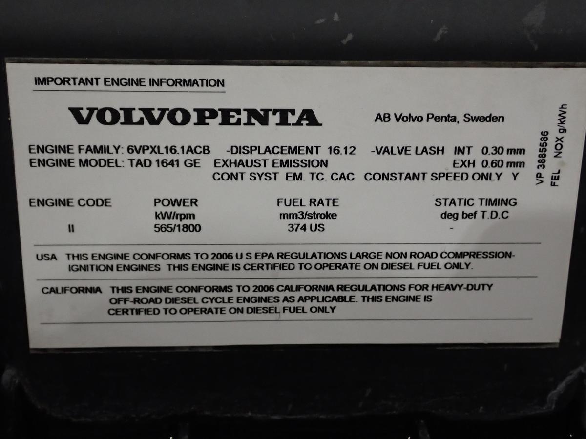 Used 2006 Volvo TAD1641GE Diesel Engine