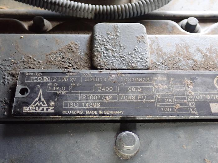 Used 2007 Deutz TCD2012 L06 2V Diesel Power Unit LOW HOURS! PTO Clutch