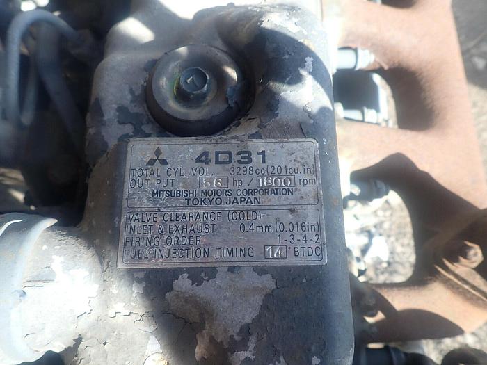 Used Mitsubishi 4D31 Diesel Engine COMPLETE TAKEOUT! RARE! Caterpillar CAT