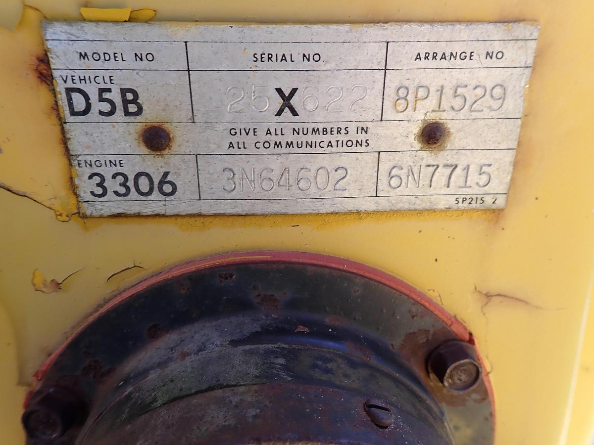 Used 1978 CAT D5B Crawler Dozer WINCH