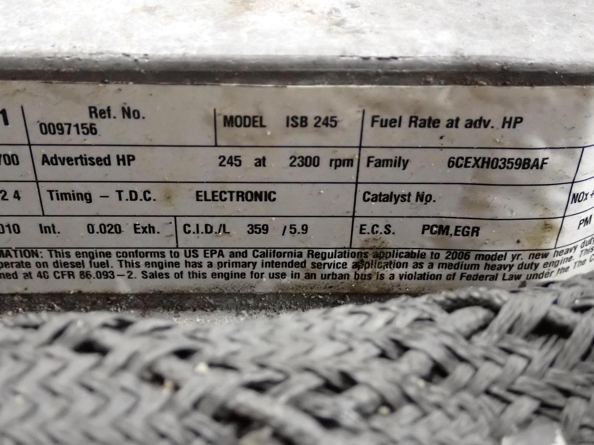 Used 2006 Cummins ISB 245 5.9 Liter Truck Engine CPL 8135