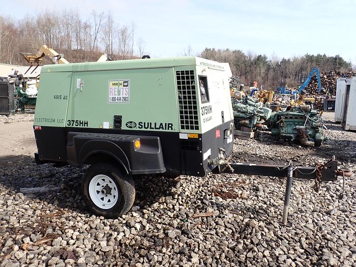 385 Cfm Compressor Used 2012 Sullair 375HHAFDPQJD3 375 CFM Air Compressor 200 PSI AFTE...