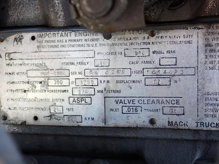 Used 1988 Mack EM6-300L