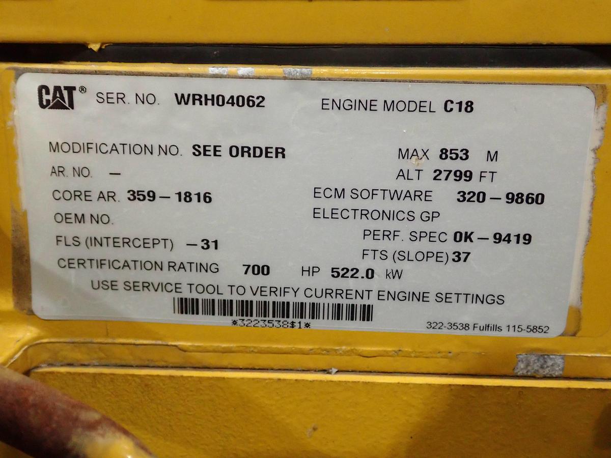 Used 2013 CAT C18 Twin Turbo Diesel Engine AR # 366-9753