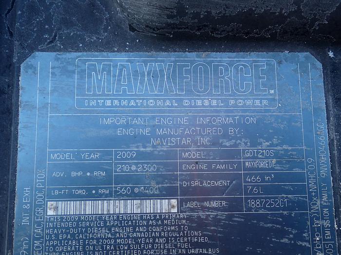 Used 2009 International Maxxforce DT 210 HP Diesel Truck Engine