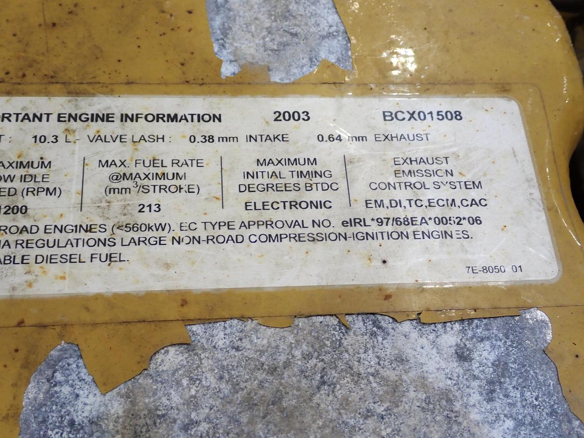 Used 2003 CAT C10 Industrial Diesel Engine AR # 191-5392