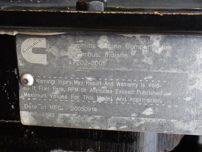 Used 2005 Cummins B3.9P-110 4BTA Diesel Engine 4BT