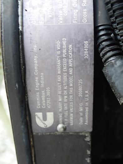 Used 2008 Cummins QSC 8.3 Diesel Engine CPL 8627