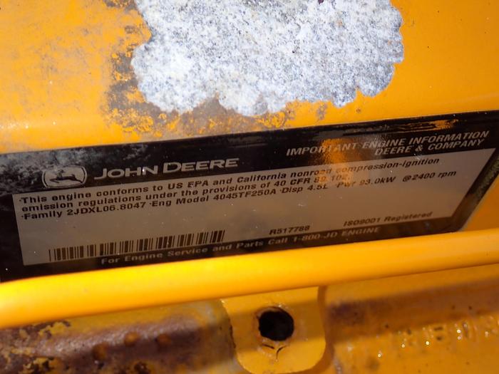 Used John Deere 4045TF250 Diesel Power Unit 125 HP Mechanical