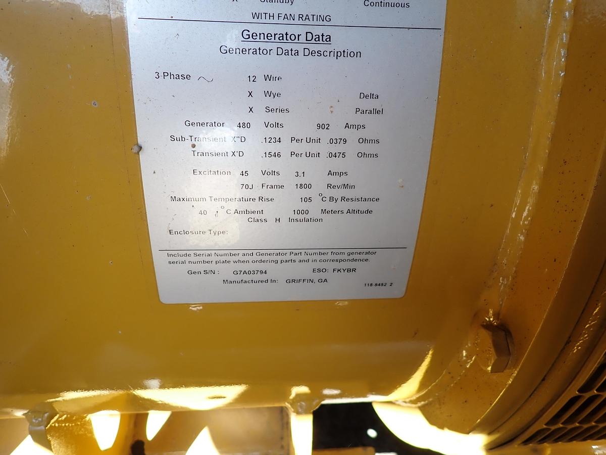 Used 2011 CAT C18 GENSET