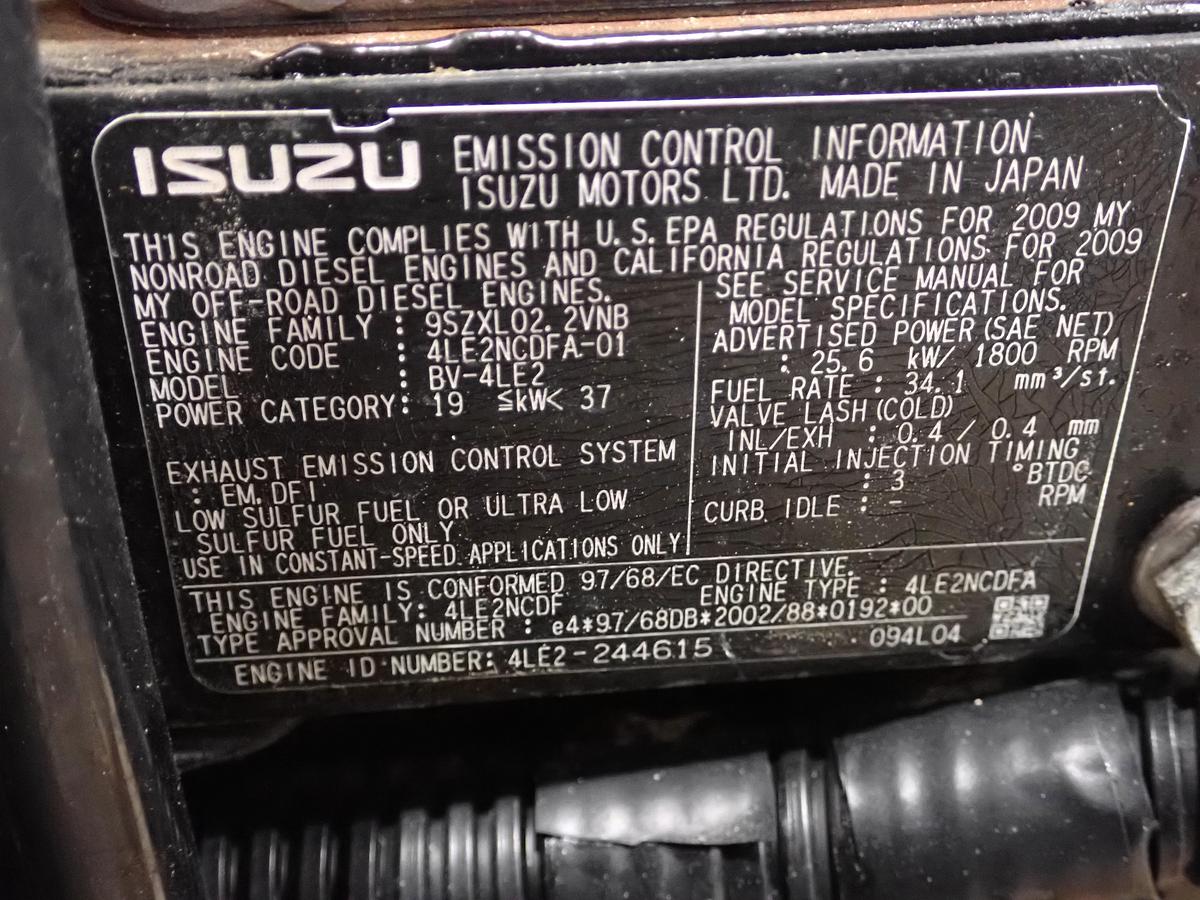 Used 2009 Isuzu 4LE2 Diesel Engine