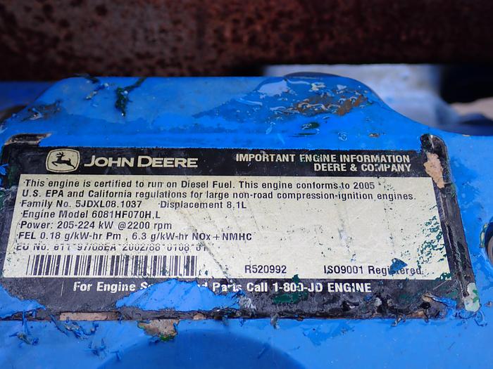 Used 2005 John Deere 6081HF070