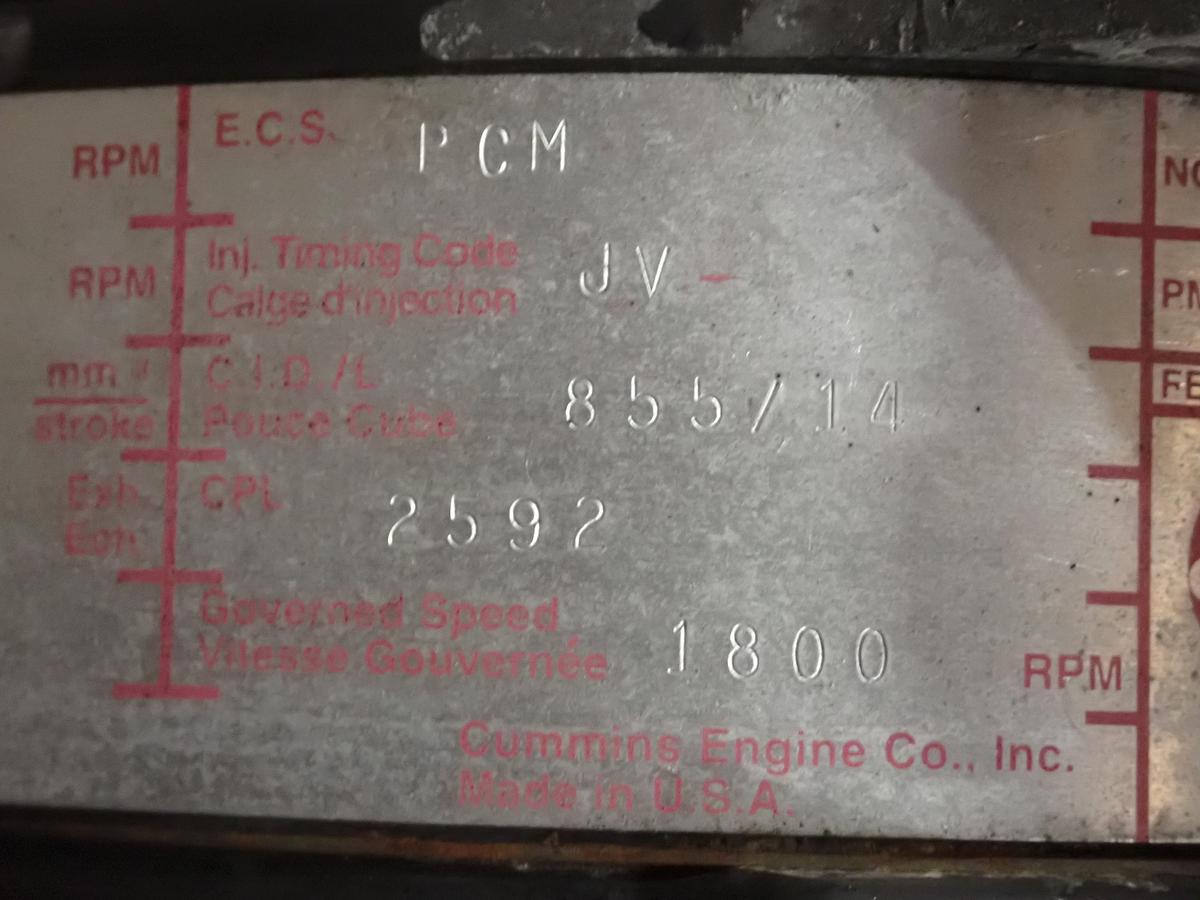 Used 2000 Cummins N14 Celect Plus 435 Diesel Engine CPL 2592
