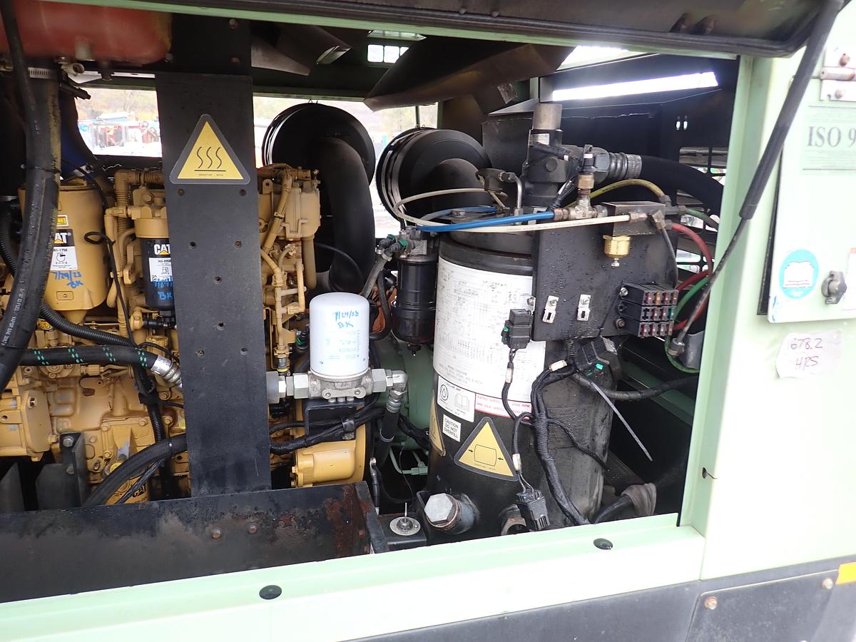 Used 2015 Sullair 375C Air Compressor CAT DIESEL 375 CFM 1678 HOURS