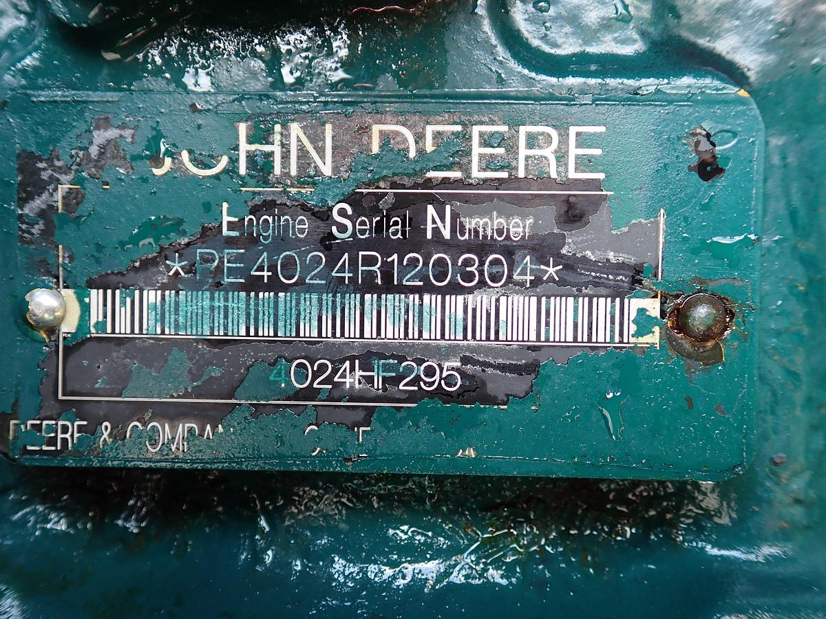 Used 2013 John Deere 4024HF295 Diesel Engine 