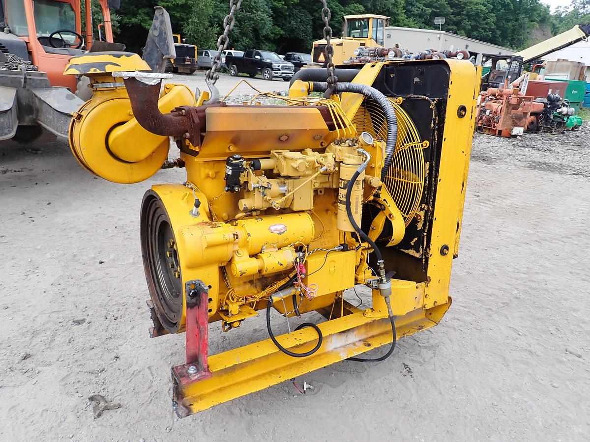 Used CAT 3304 PC Turbo Diesel Engine Power Unit 1418 HOURS