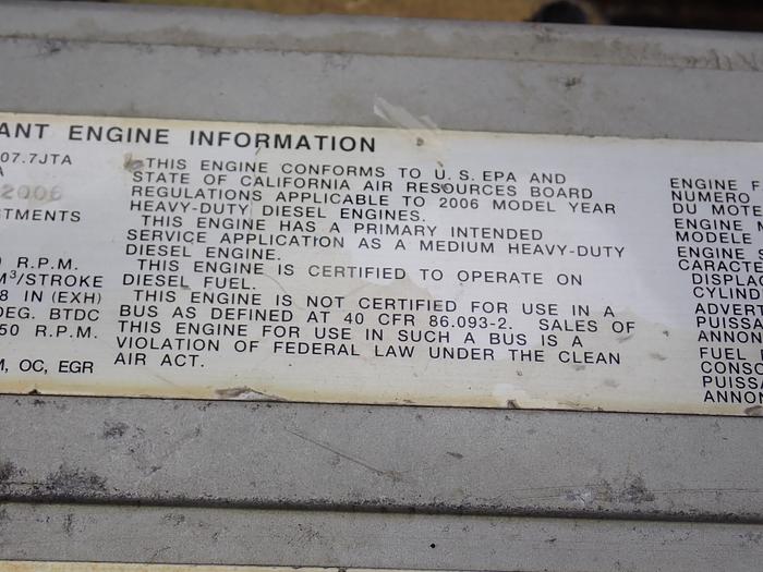 Used 2006 Hino J08E-TA