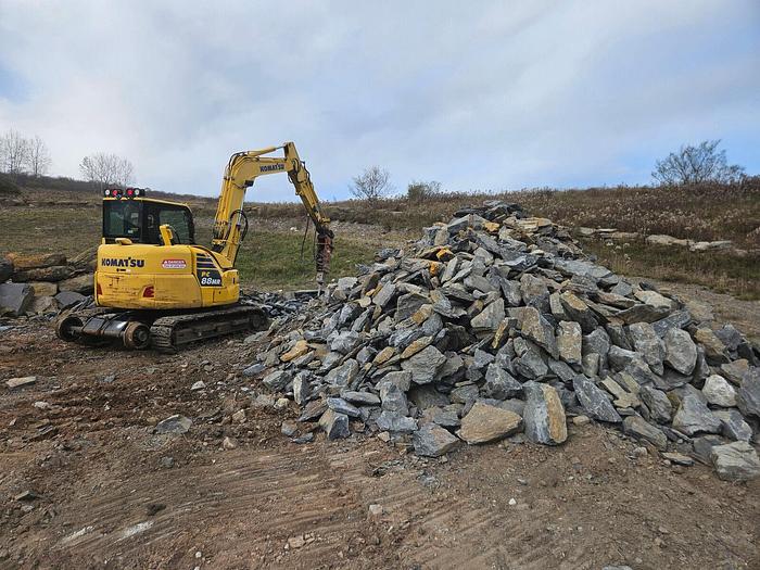 Used 2015 Komatsu PC88MR-10 Hydraulic Excavator HI RAIL! A/C EROPS STREET PADS PC88