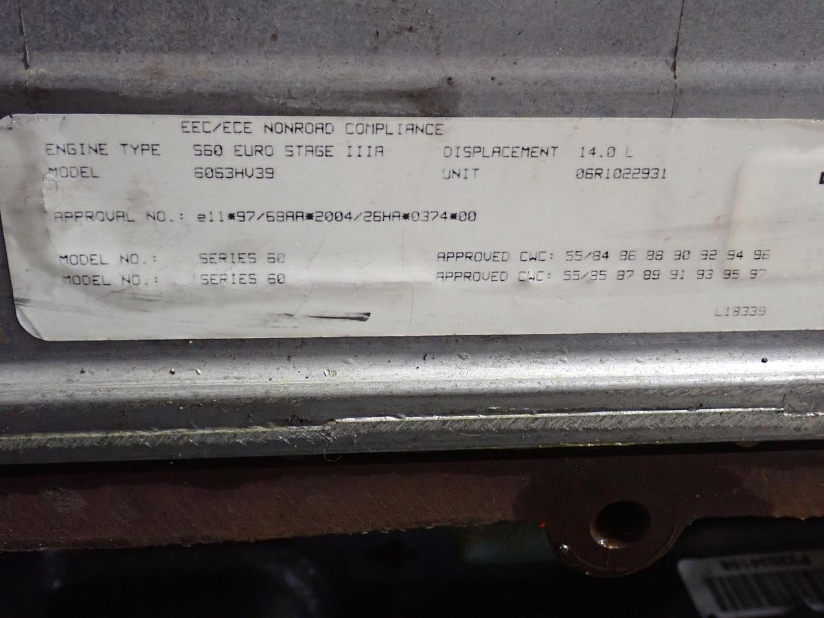 Used 2008 Detroit Diesel 14 Liter 665 HP Industrial Engine 2788 HOURS!