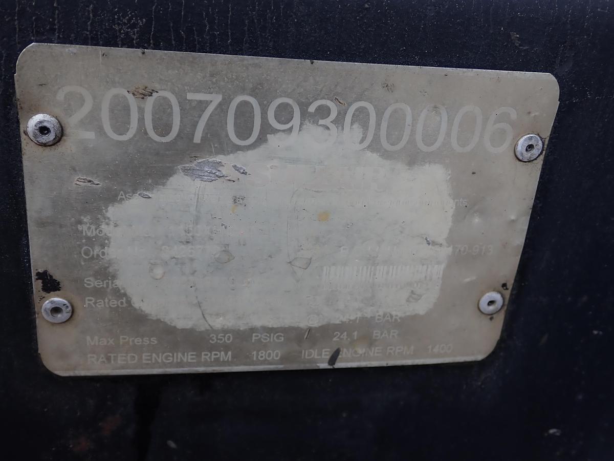 Used 2007 Sullair 1150XH 350 PSI Air Compressor CAT DIESEL