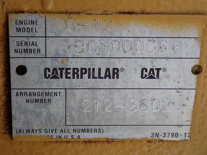 Used 2005 CAT C12 Industrial Power Unit A/R 212-3802