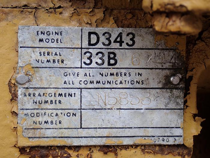 Used CAT D343 Marine Diesel Engine 1N5853