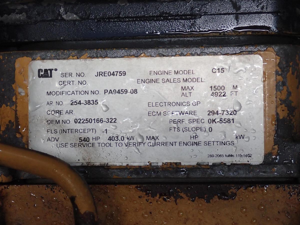 Used 2007 Sullair 1150XH 350 PSI Air Compressor