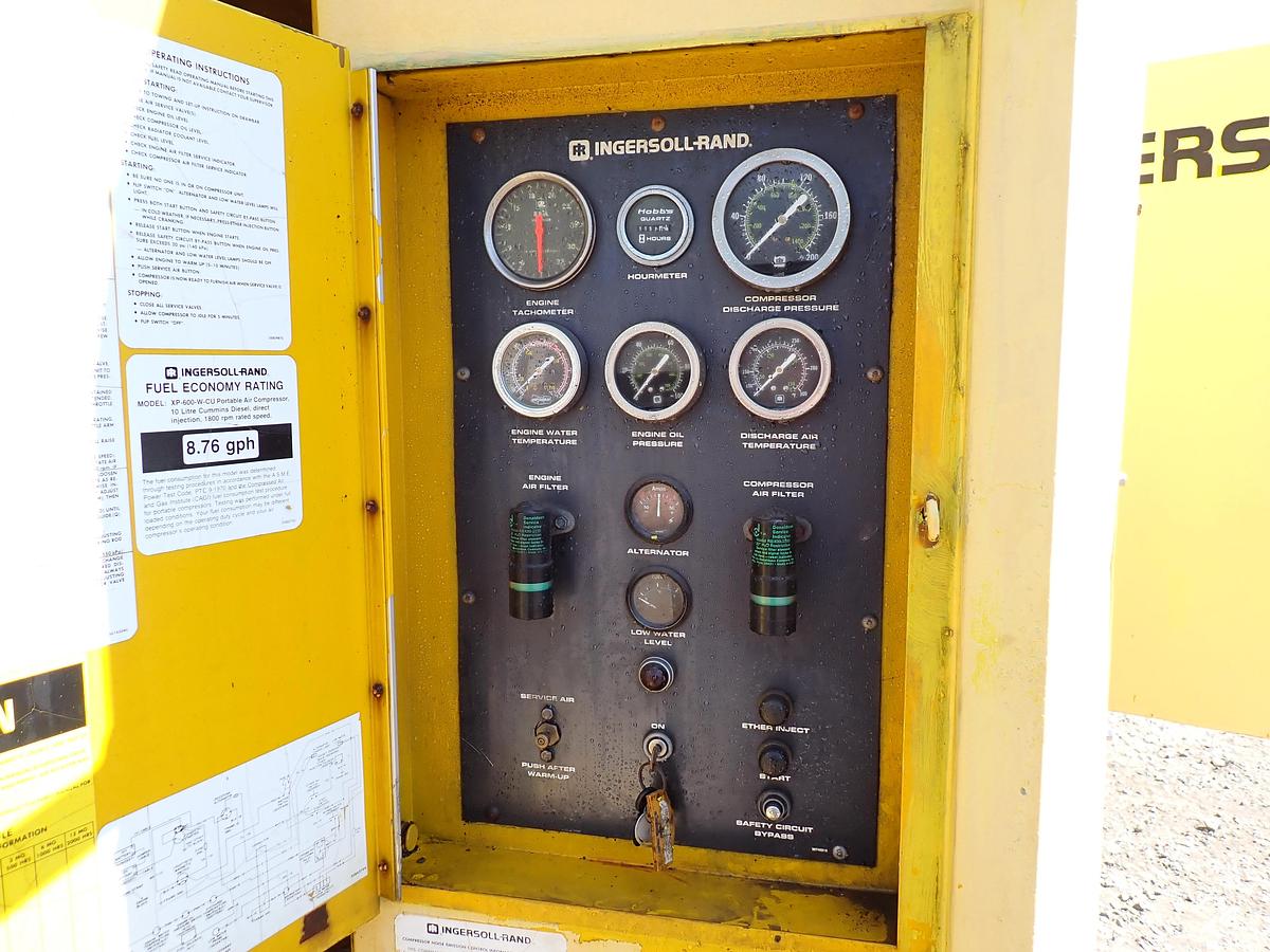 Used Ingersoll Rand XP600WCU 600 CFM Air Compressor