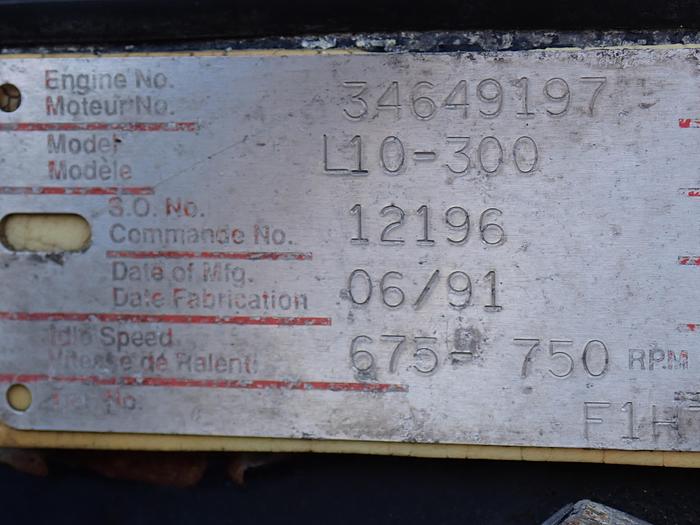 Used 1991 Cummins L10-300 Diesel Engine CPL 1446