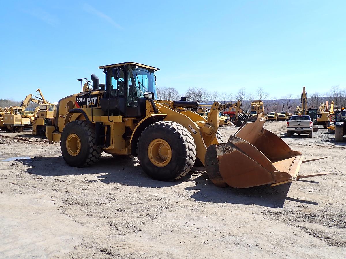 Used 2019 CAT 966M Wheel Loader Q/C & FORKS