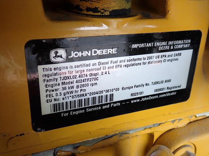 Used 2008 Sullivan Palatek D0185QH11JDB 185 CFM Air Compressor
