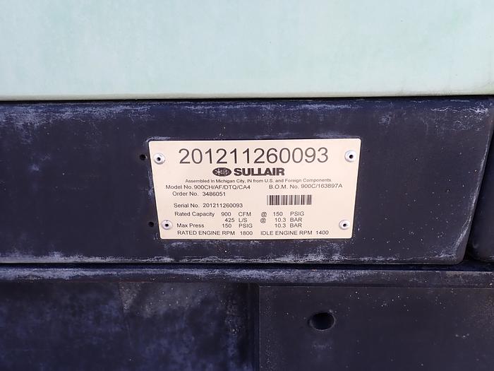 Used 2012 Sullair 900CH/AFDTQ-CA4