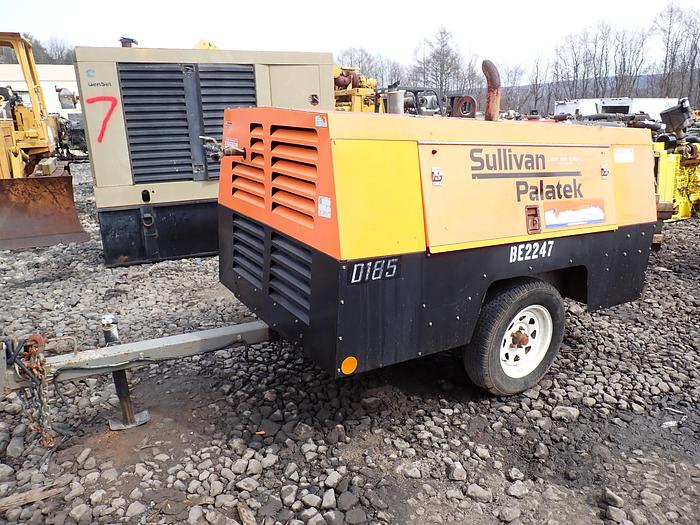 Used 2012 Sullivan Palatek DF185PJD 185 Air Compressor