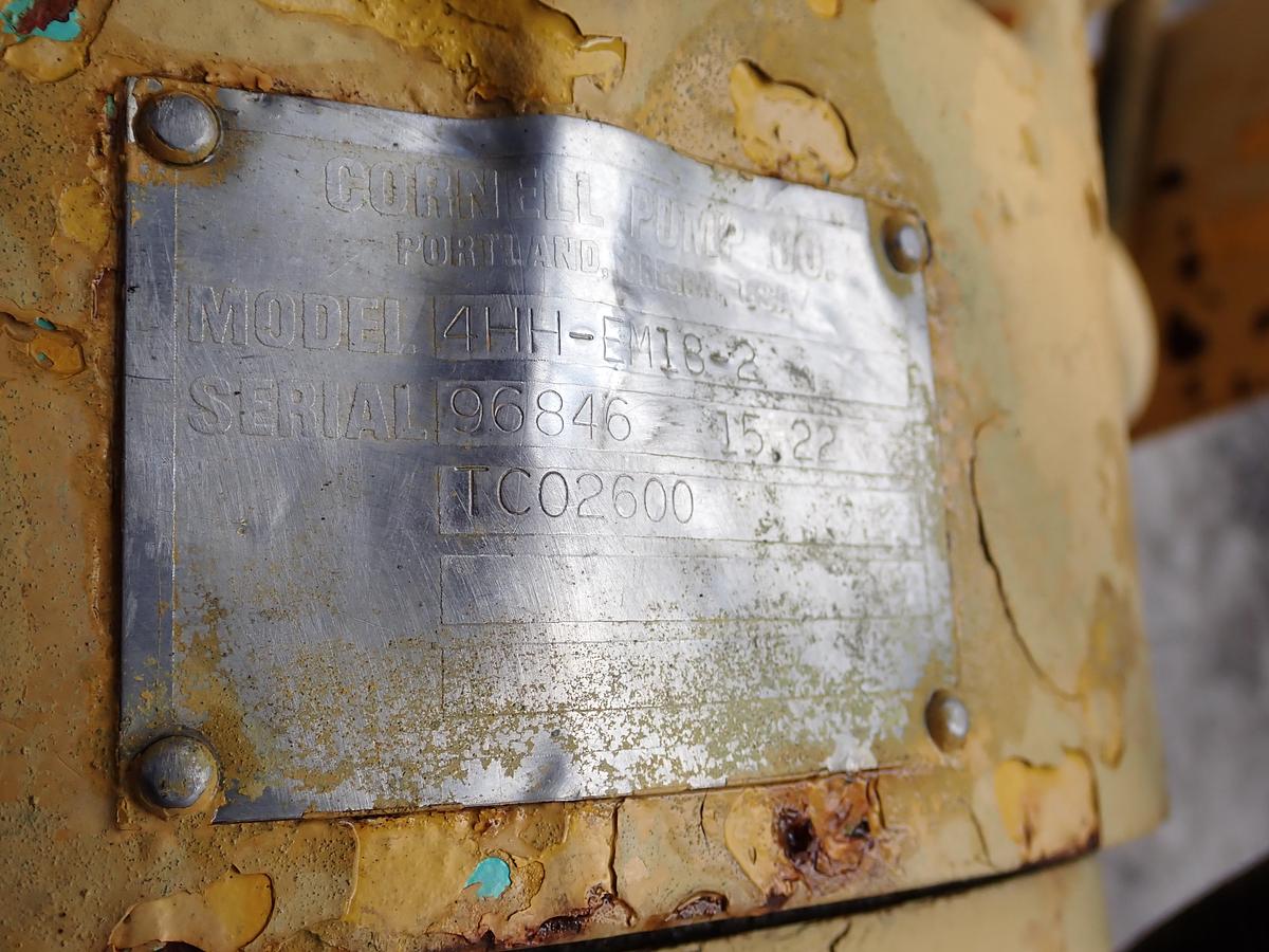 Used 1997 Cornell 4HH 6x4 Water Pump CAT DIESEL