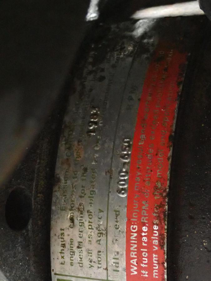 Used 1983 Cummins NHC250 Diesel Engine MILITARY! 