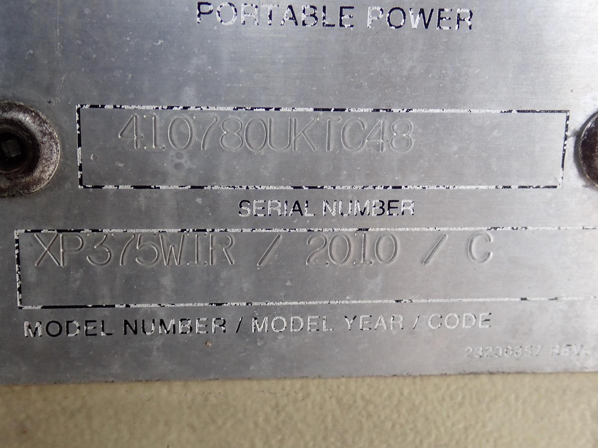 Used 2010 Ingersoll Rand XP375WIR Air Compressor